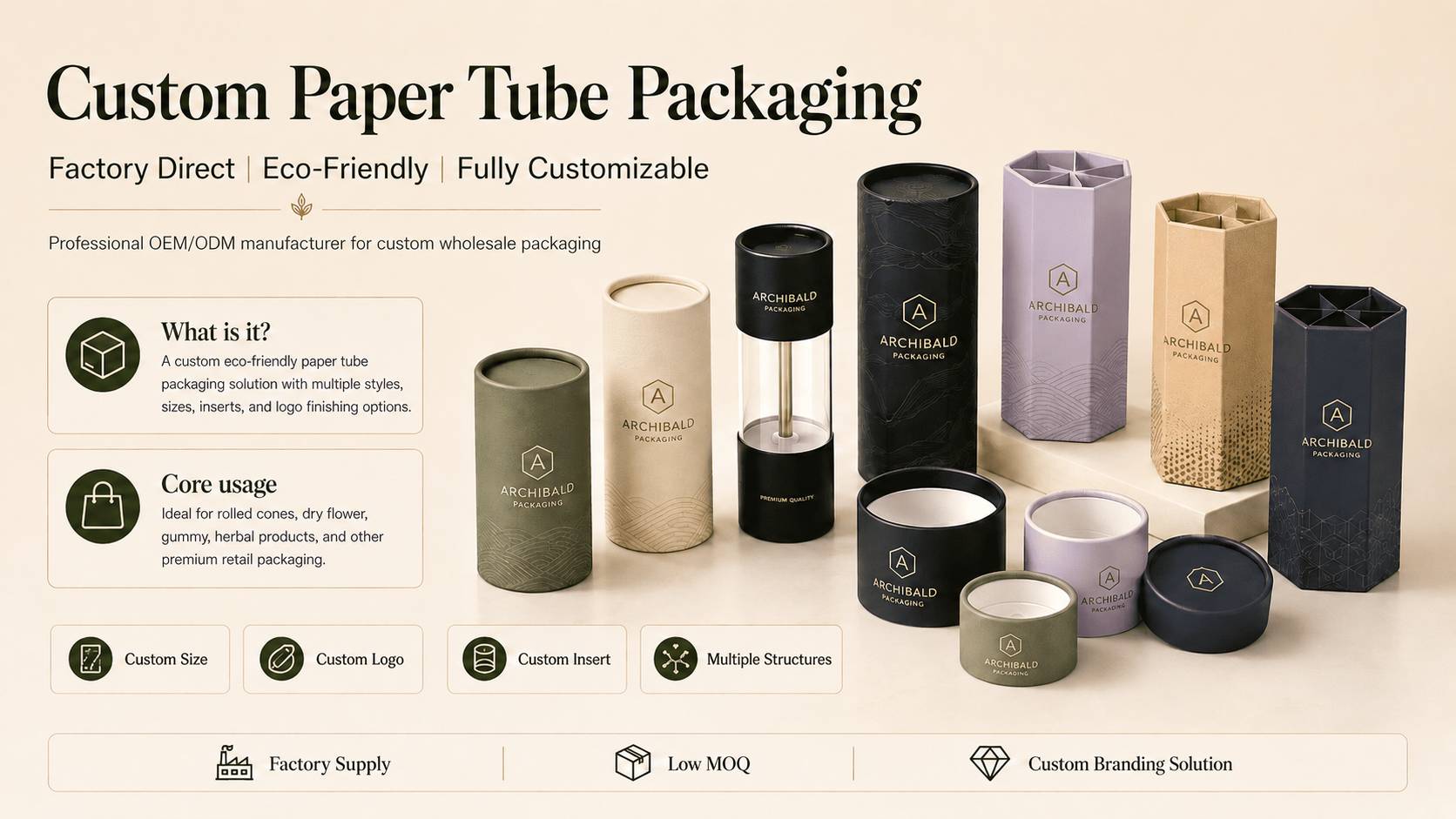luxury pre roll packaging paper tube